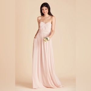 Grace convertible birdy grey chiffon blush size S